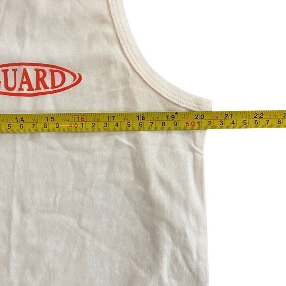 Guard apparel Life Gaurd Tank Top White Red Large - Picture 6 of 6